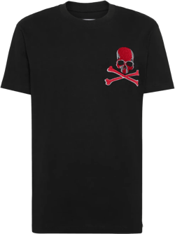 skull-print cotton T-shirt
