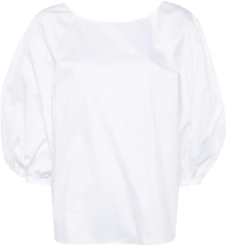 boat-neck blouse