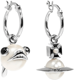 Orb-plaque earrings 