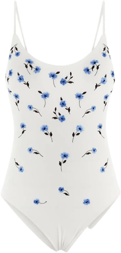 floral-print swimsuit