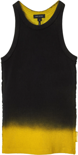 Grunge spray-effect tank top