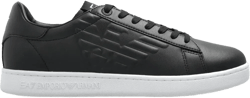 logo-embellished leather sneakers