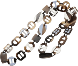 2010s geometric chain necklace