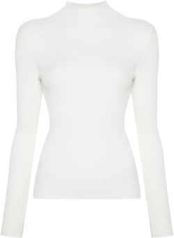 ribbed turtleneck sweater