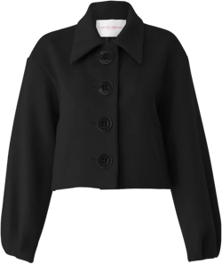 cropped wool jacket