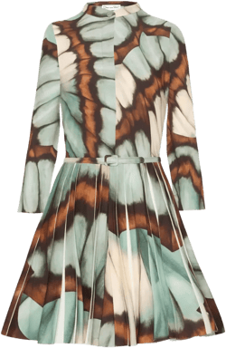 abstract-print mini dress