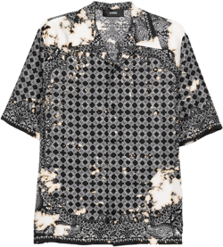 silk bandana-print shirt
