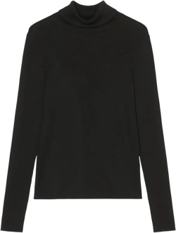 turtleneck ribbed top