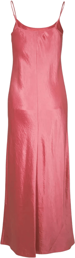 satin midi slip dress
