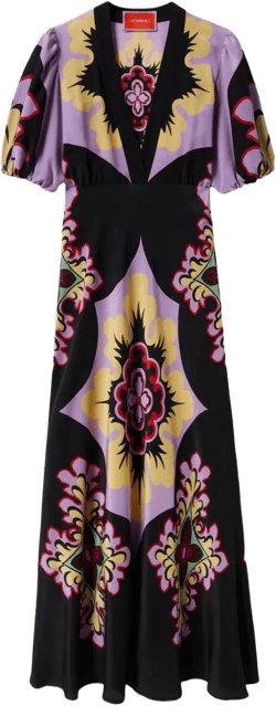 floral-print dress