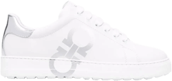 Gancini logo-print low-top sneakers