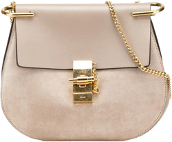 2017 Small Suede and Calfskin Drew crossbody bag