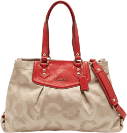 pre-owned Ashley logo pleated tote bag