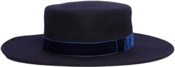 Muro velvet wide-brim hat