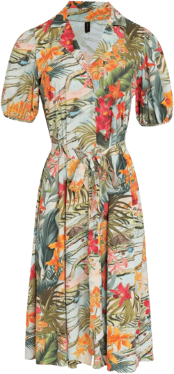 floral-print dress