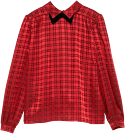 1980s silk blouse