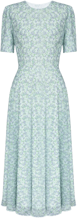 floral-print midi dress