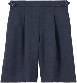 pleated bermuda shorts