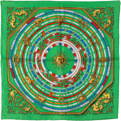 20th Century Astrologie Dies et Hore Silk Scarf scarves