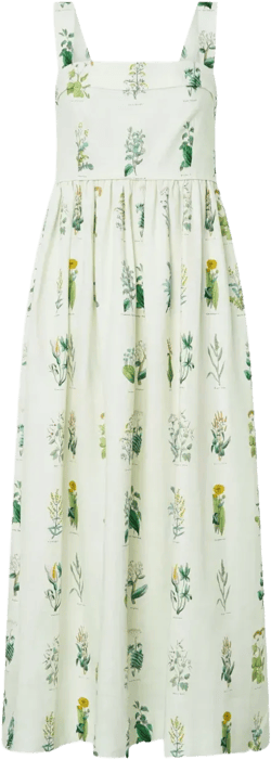 floral-print midi dress