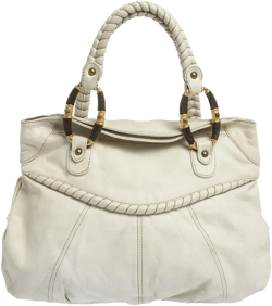 leather braided handbag