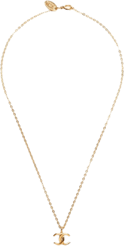 1980-1990s CC-pendant necklace