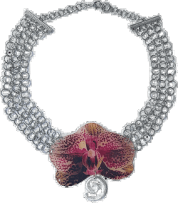 Orchid Spiral Necklace