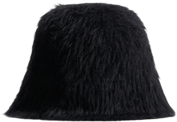 Fluffy-Knit Bucket Hat