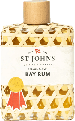 St. John Bay Rum Aftershave and Cologne | Made with Bay Leaves from The Virgin Islands | Bay Leaf After Shave Fragrance for Men | (8 oz Splash Bottle) Old Time Bay Rum, After Shave Lotion, Cologne 8 Fl Oz (Pack of 1)