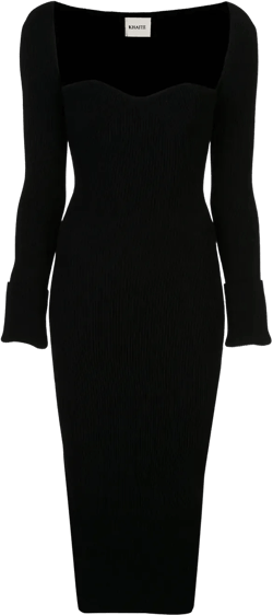 Beth ribbed-knit dress