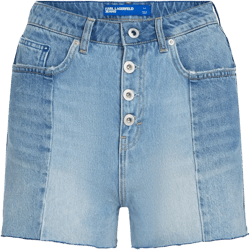 high-rise denim shorts