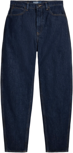 high-waisted jeans