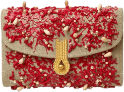 Queen 3D Corals clutch bag 