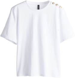 Button-Detail T-shirt