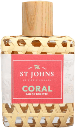 St. John Fragrance Company Coral Eau De Toilette | Gentle, Fresh, & Sweet Perfume for Women Exclusive Womens Perfume | Lightweight, Classic, & Elegant Perfumes for women | (2 oz spray) Coral EDT 3.4 Fl Oz (Pack of 1)