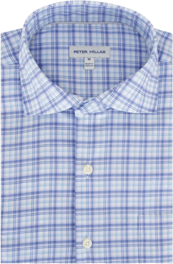 checked button-down shirt