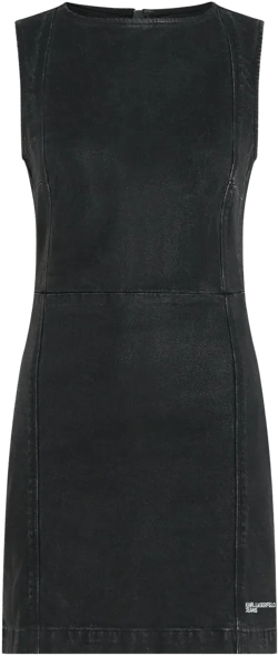 coated denim dress 