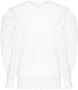 puff-sleeve shirt