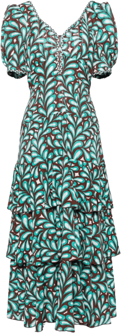 Aire floral-print cotton dress 