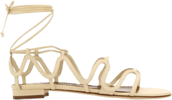 Fawda leather flat sandals