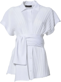 pleated blouse