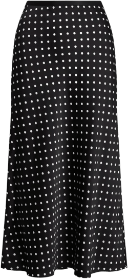 polka dot-print midi skirt