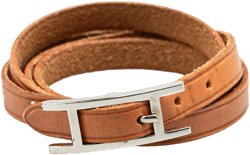 2001 Leather Hapi Triple Tour Wrap Bracelet M costume bracelet