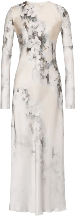 floral-print dress