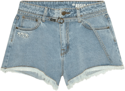 frayed denim shorts