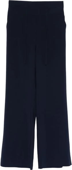 high-waisted trousers