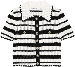 striped crochet top 