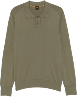 cotton-blend polo shirt