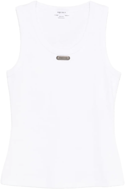logo-plaque tank top