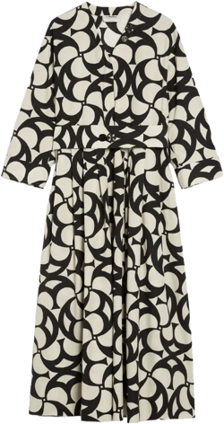 geometric-print dress
